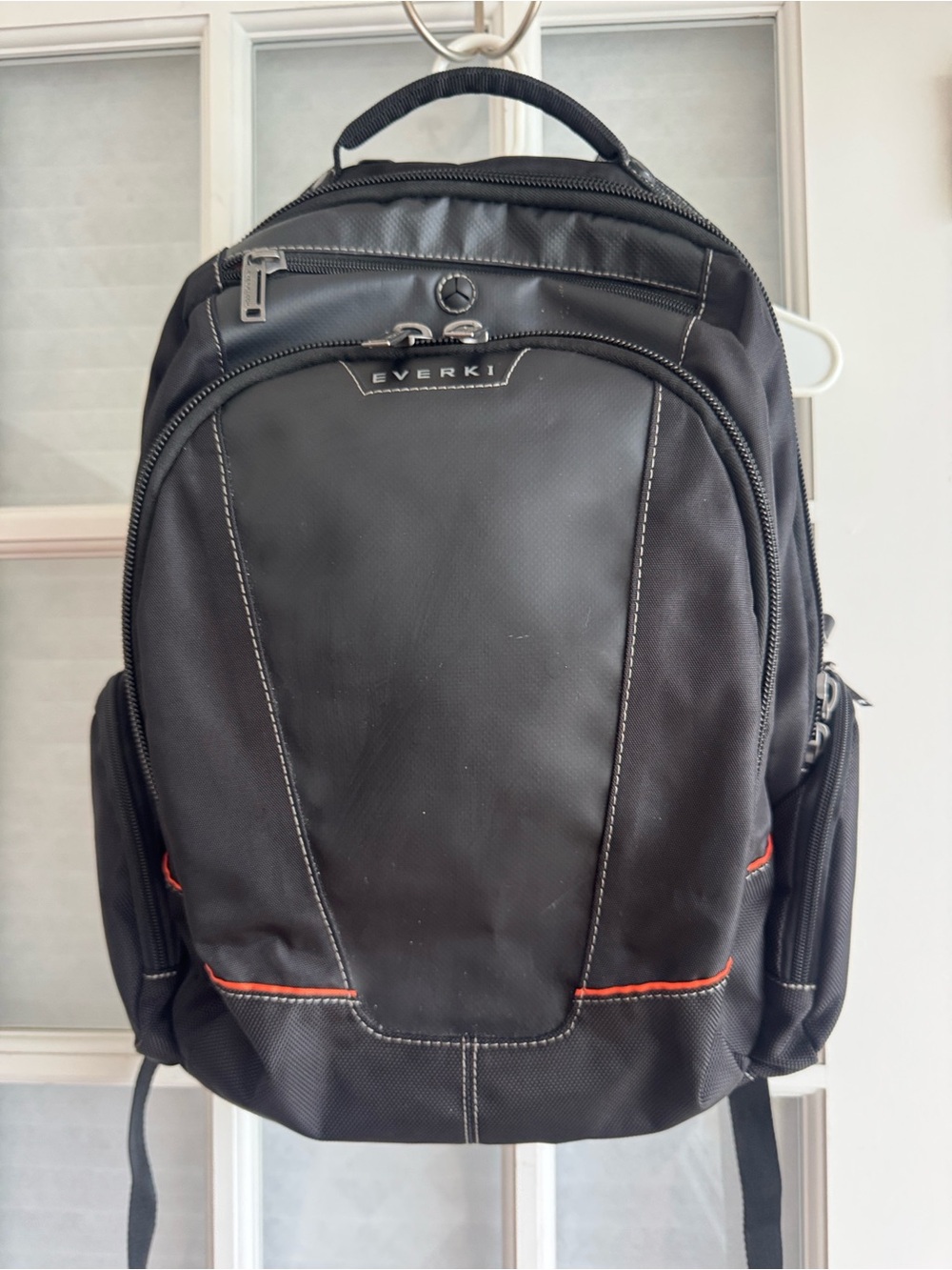 Everki Flight Black Backpack Orange Trim Unisex